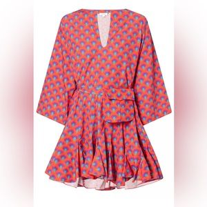 Rhode Ryan dress in retro rainbow xs NWT